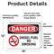 Signmission Diesel Fuel No Smoking with Graphic Danger Sign, Vinyl Decal, 18in W x 12in L, 2PK OS-2PACK-DS-D-1218-L-19325 - alternate 3